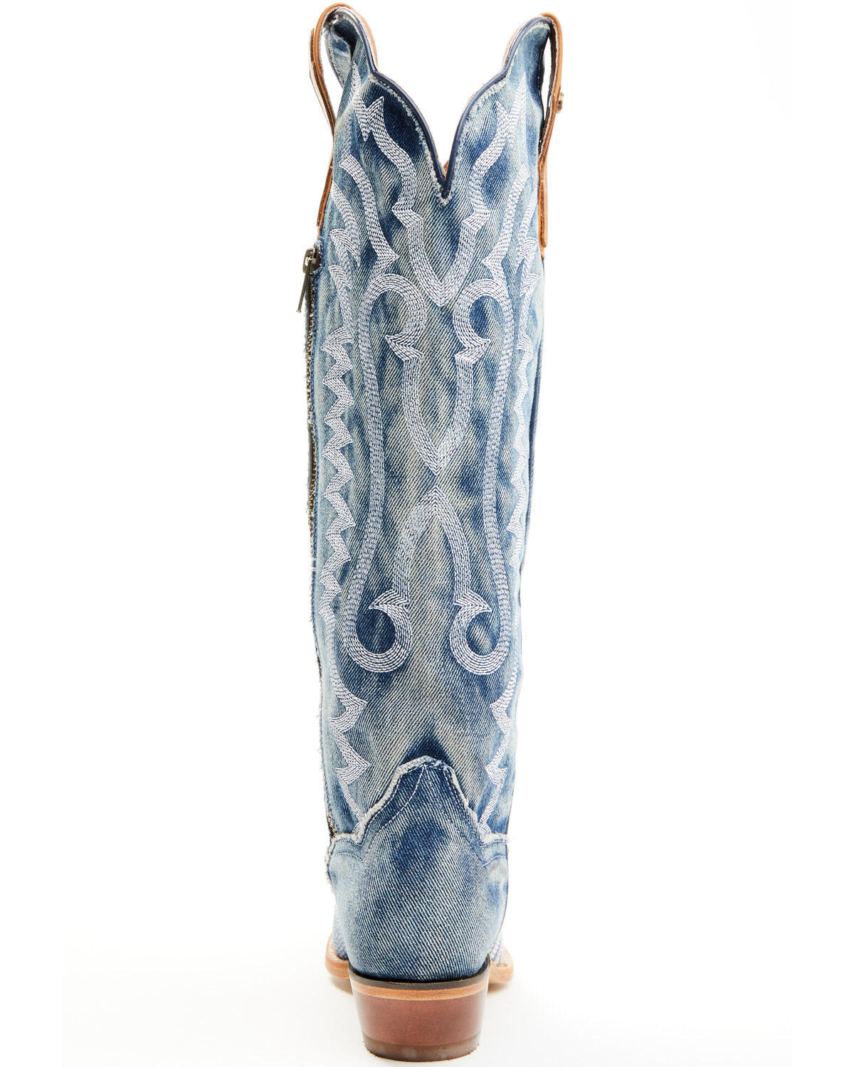 Botas Femininas Dan Post Denim Darlin' Tall Western - Biqueira cortada