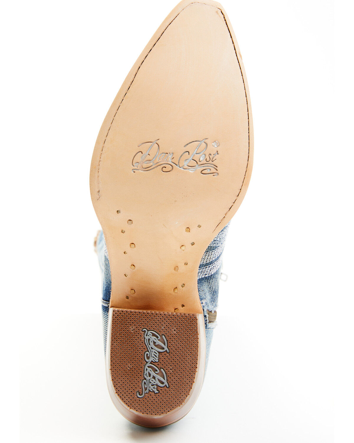 Botas Femininas Dan Post Denim Darlin' Tall Western - Biqueira cortada