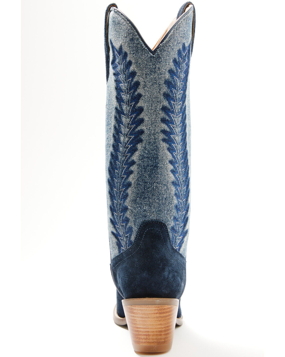Botas Femininas Idyllwind Sawtelle Denim Western de cano alto - bico fino