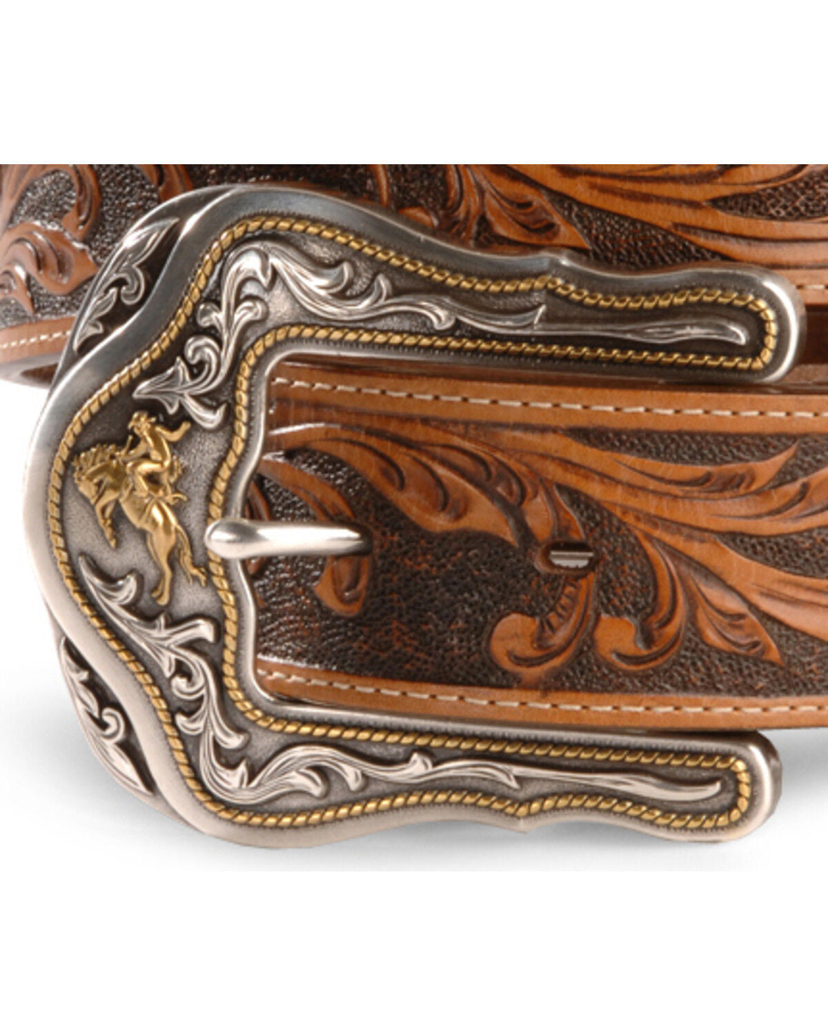Cinto de couro masculino Tony Lama Western Ride