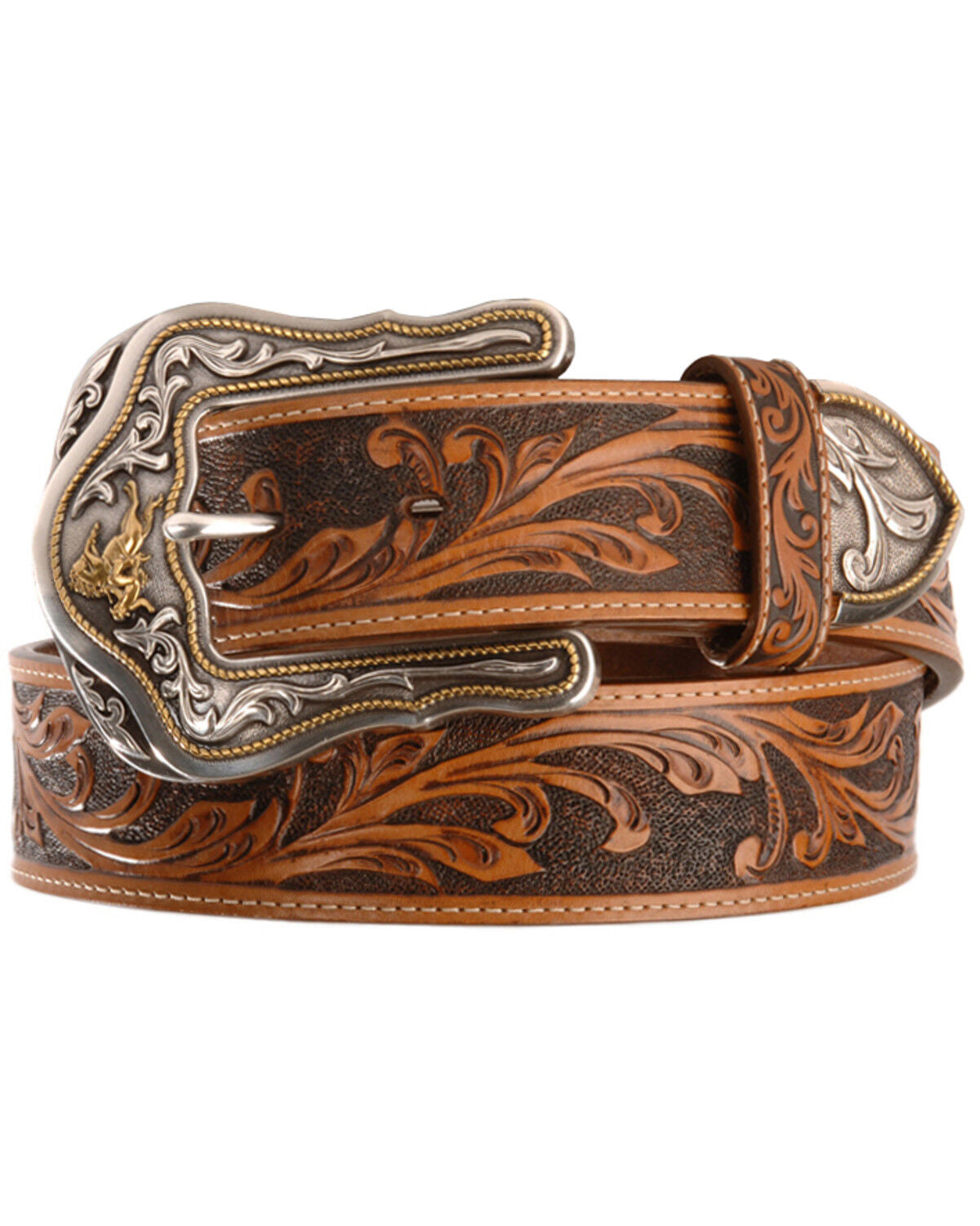 Cinto de couro masculino Tony Lama Western Ride