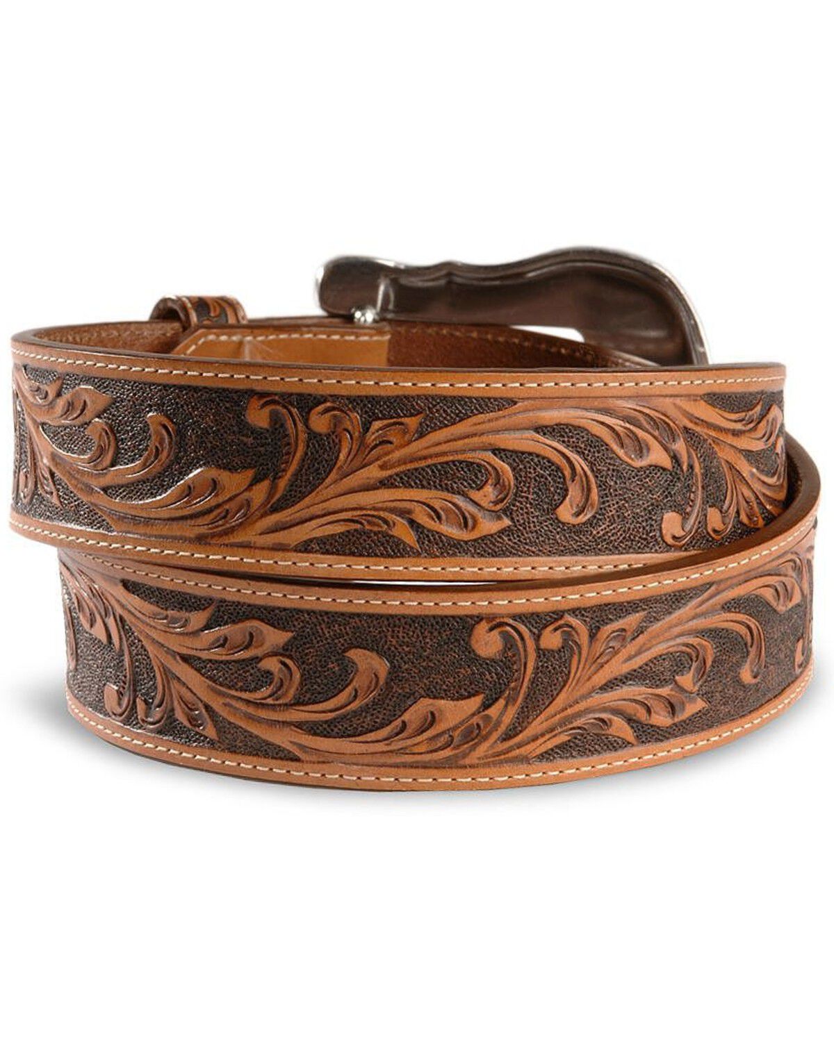 Cinto de couro masculino Tony Lama Western Ride