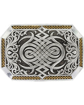 Fivela de nó celta envelhecida em prata masculina Montana Silversmiths