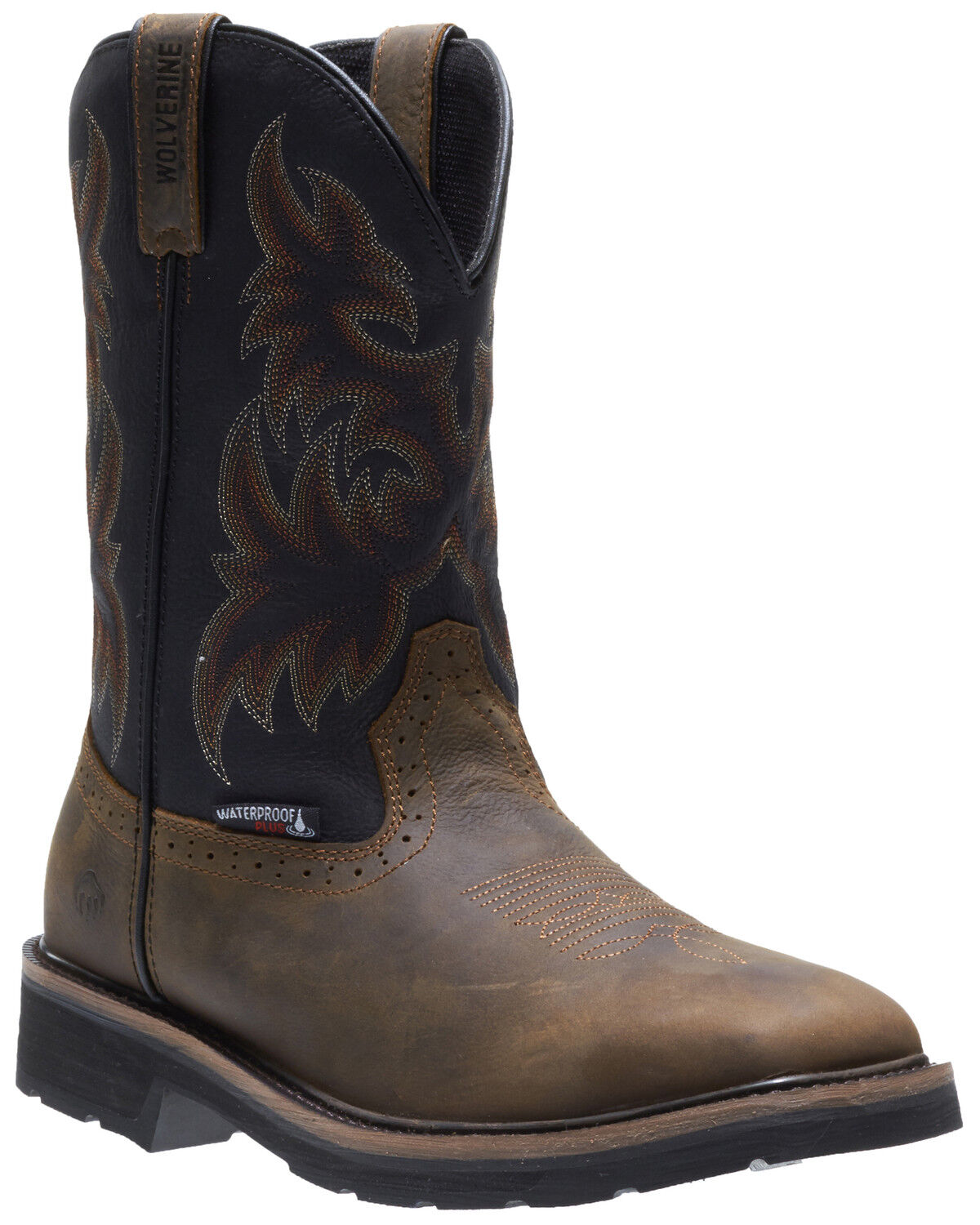 Botas de Trabalho Wolverine Rancher Wellington impermeáveis masculinas - Biqueira de aço