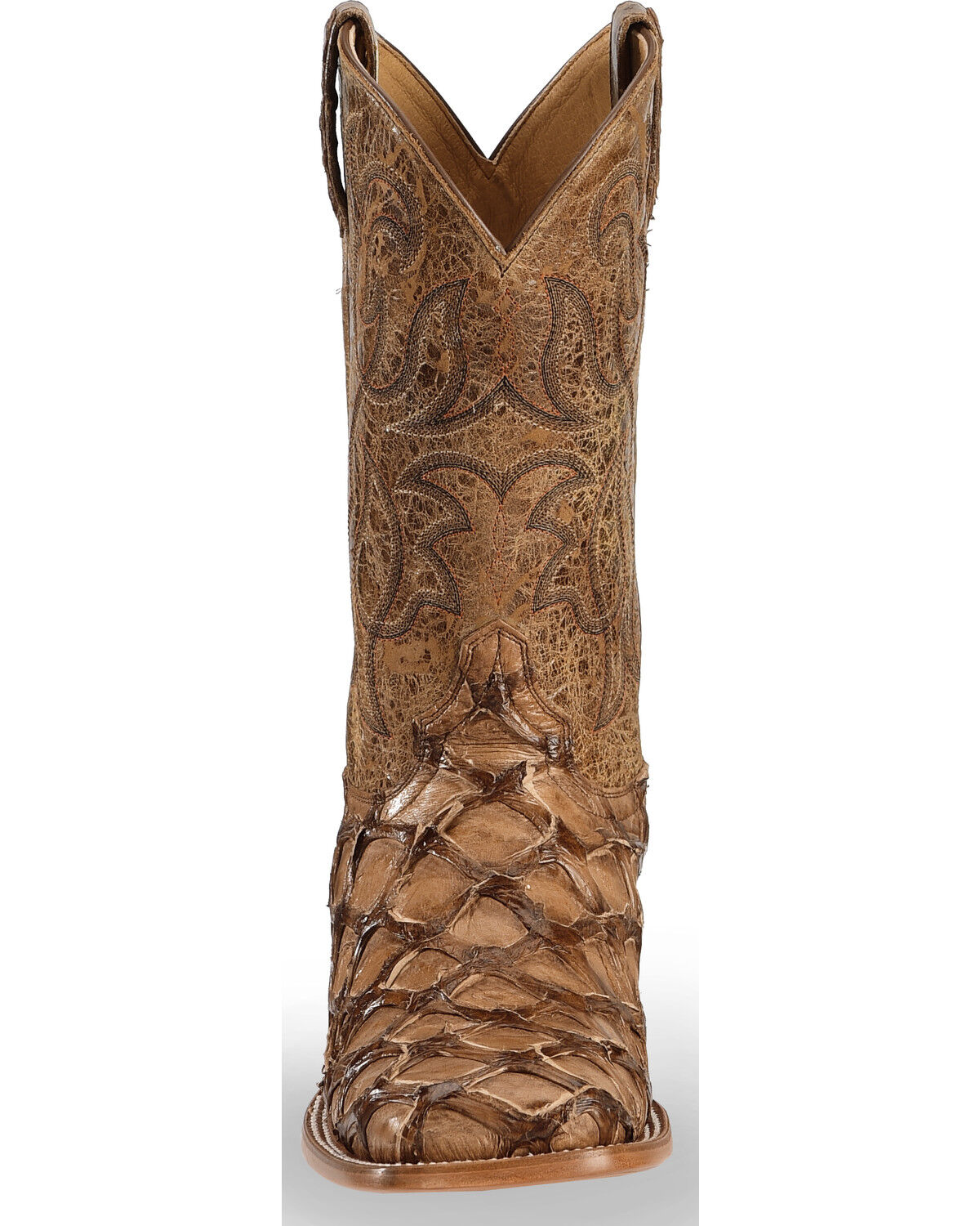 Botas Exóticas Pirarucu Masculinas Cody James - Bico Largo e Quadrado