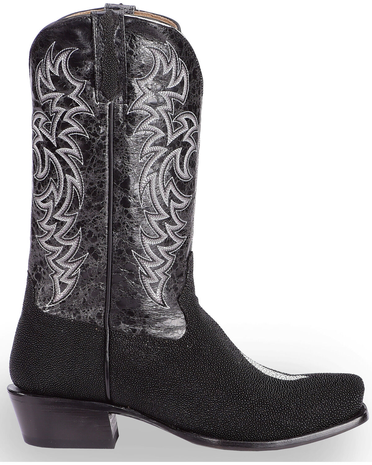 Botas Exóticas Stingray Masculinas Moonshine Spirit - Bico Quadrado