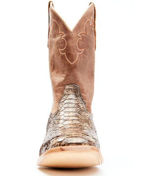 Botas Masculinas estilo Western Python Exotic da Cody James - bico quadrado largo