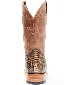 Botas Masculinas estilo Western Python Exotic da Cody James - bico quadrado largo