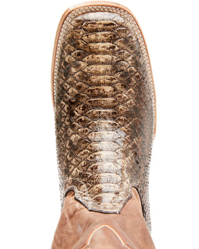Botas Masculinas estilo Western Python Exotic da Cody James - bico quadrado largo
