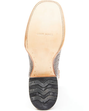 Botas Masculinas estilo Western Python Exotic da Cody James - bico quadrado largo