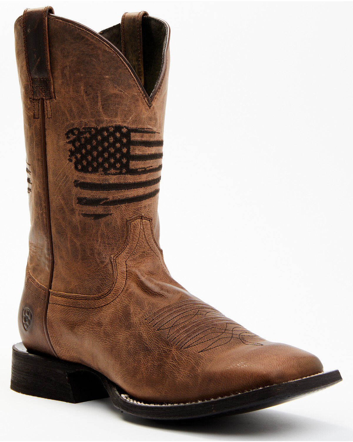 Botas Masculinas Ariat Circuit Patriot Western - bico quadrado largo