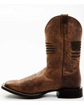 Botas Masculinas Ariat Circuit Patriot Western - bico quadrado largo