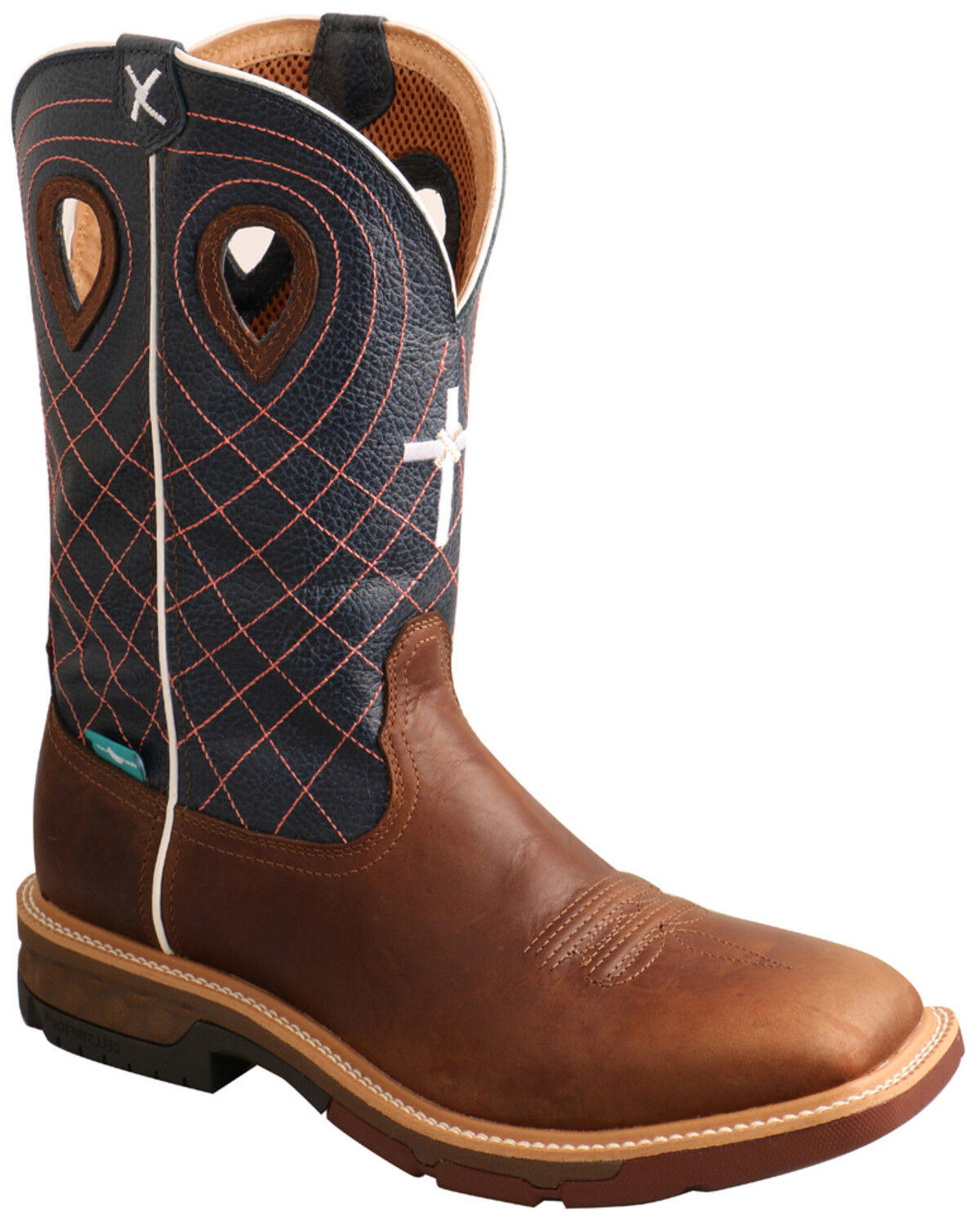 Botas de trabalho Western CellStretch impermeáveis para homem Twisted X - Biqueira macia