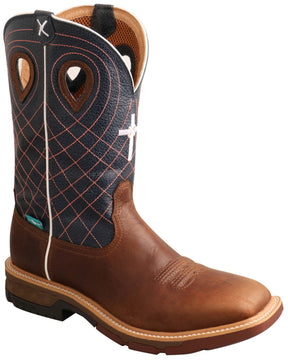 Botas de trabalho Western CellStretch impermeáveis para homem Twisted X - Biqueira macia