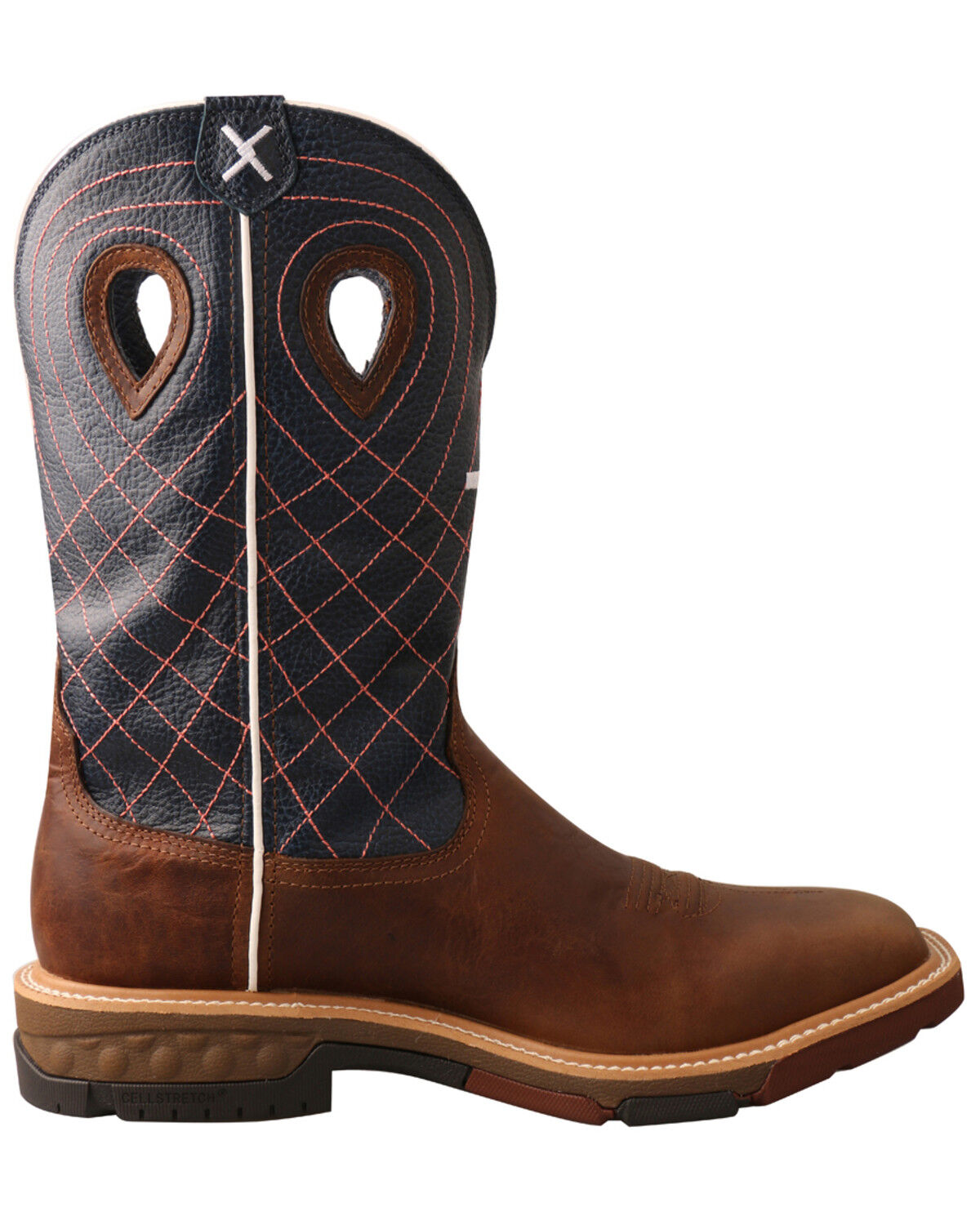 Botas de trabalho Western CellStretch impermeáveis para homem Twisted X - Biqueira macia