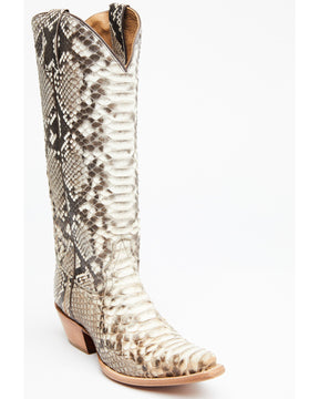 Botas Femininas Idyllwind Slay Exotic Python Tall Western - Biqueira Achatada