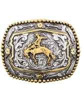 Fivela de cinto com contas Bronco Rider masculino Cody James