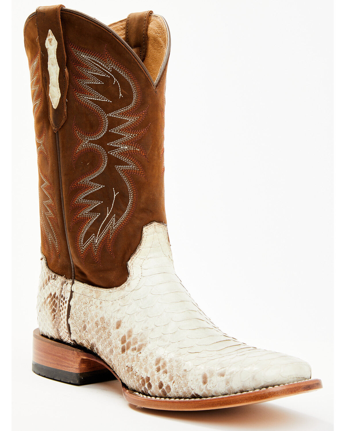 Bota Western Exótica Bone Python Masculina Cody James - Bico Largo e Quadrado