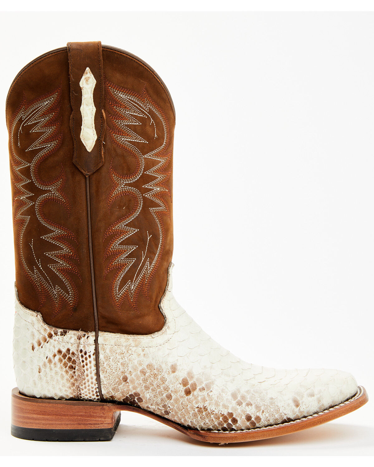 Bota Western Exótica Bone Python Masculina Cody James - Bico Largo e Quadrado