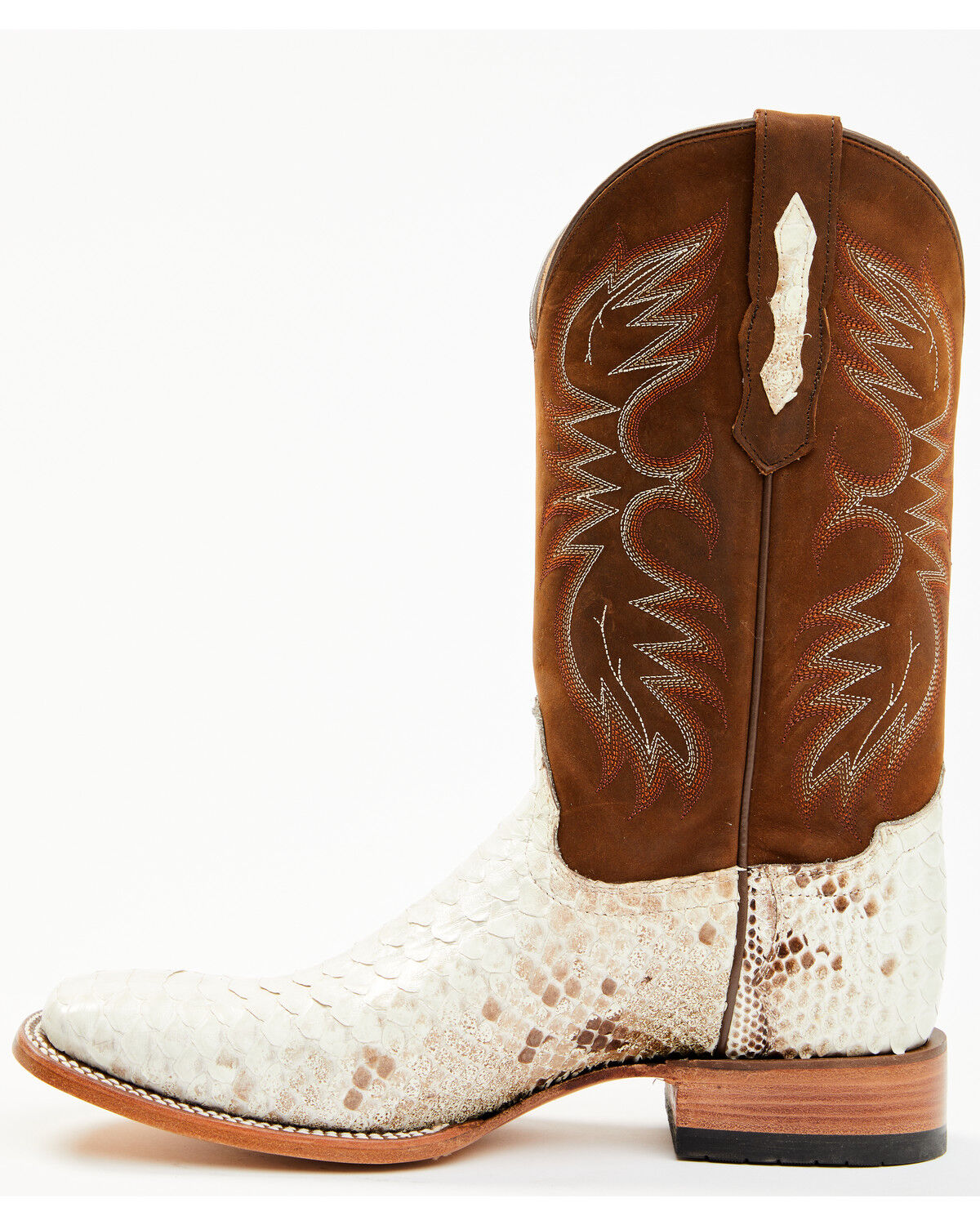 Bota Western Exótica Bone Python Masculina Cody James - Bico Largo e Quadrado