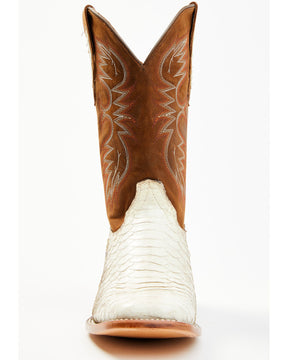 Bota Western Exótica Bone Python Masculina Cody James - Bico Largo e Quadrado