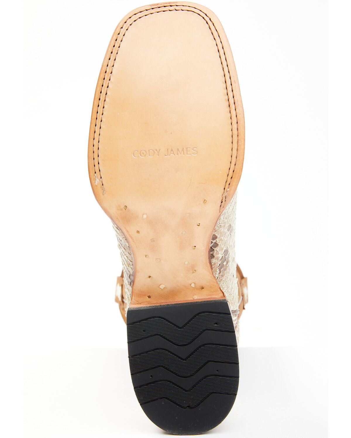 Bota Western Exótica Bone Python Masculina Cody James - Bico Largo e Quadrado