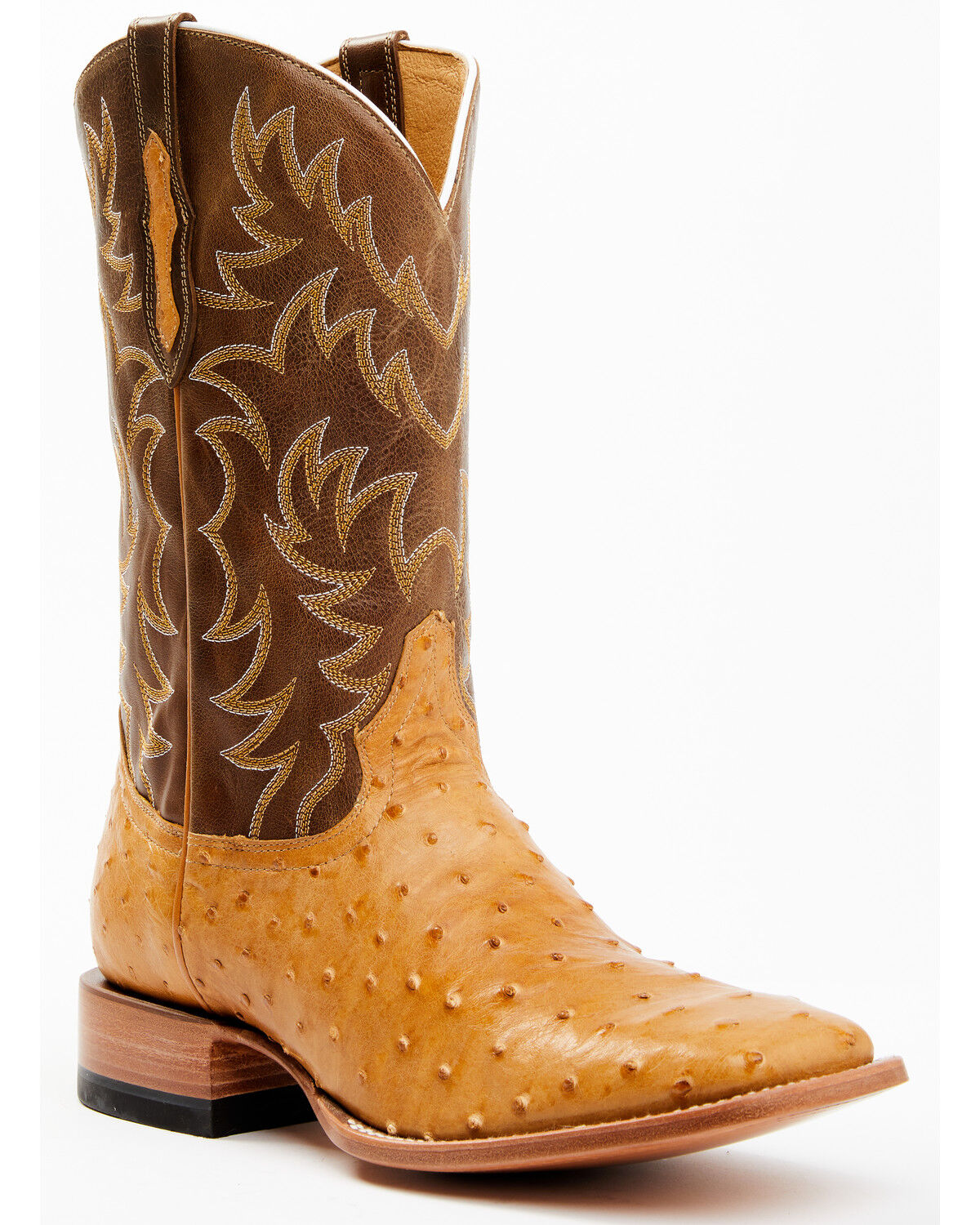 Botas Masculinas exóticas de estilo Western com bico quadrado e bico largo Cody James