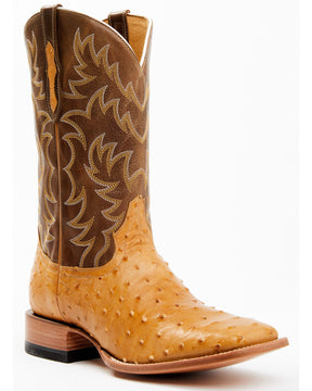 Botas Masculinas exóticas de estilo Western com bico quadrado e bico largo Cody James