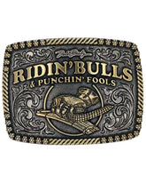 Fivela de cinto masculina Bulls & Fools Attitude da Dale Brisby