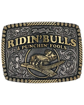 Fivela de cinto masculina Bulls & Fools Attitude da Dale Brisby