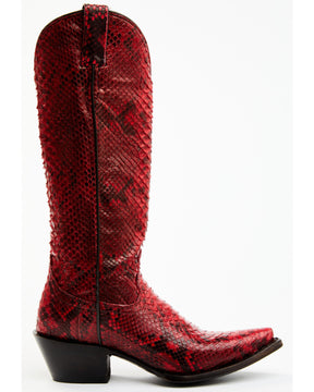 Botas Femininas Idyllwind Slay Exotic Python Tall Western - Biqueira Achatada