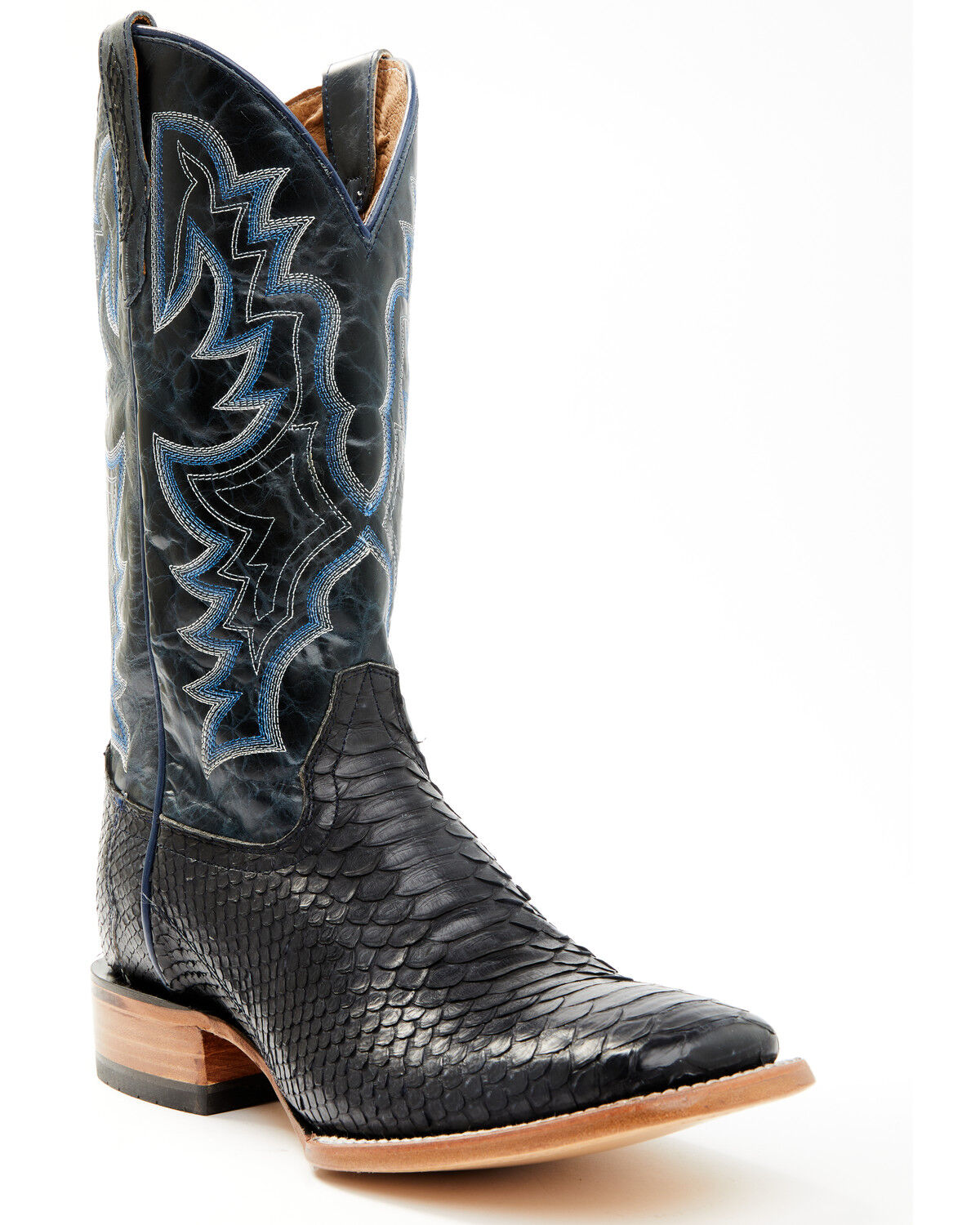 Botas Masculinas estilo Western Python Exotic da Cody James - bico quadrado largo
