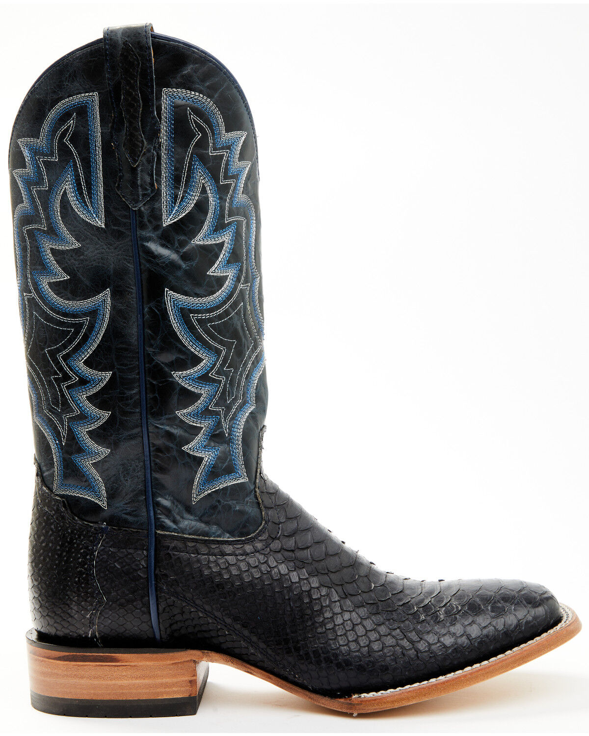 Botas Masculinas estilo Western Python Exotic da Cody James - bico quadrado largo