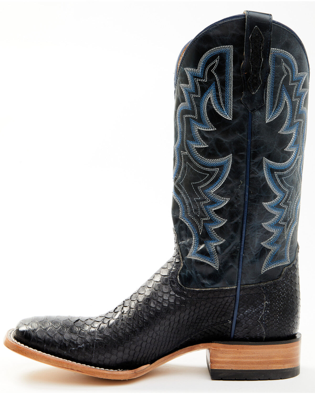 Botas Masculinas estilo Western Python Exotic da Cody James - bico quadrado largo