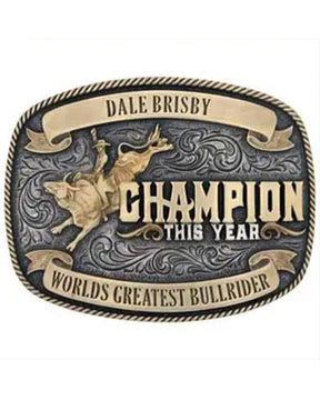 Fivela de cinto Montana Silversmiths Champion Dale Brisby Attitude para homens