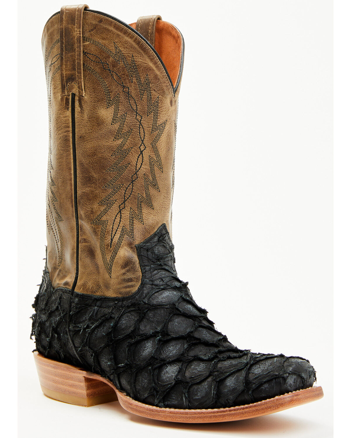 Cody James Vaqueras Exóticas Botas Western Pirarucu Masculinas - Biqueira Quadrada