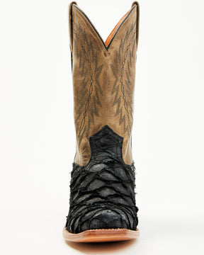 Cody James Vaqueras Exóticas Botas Western Pirarucu Masculinas - Biqueira Quadrada