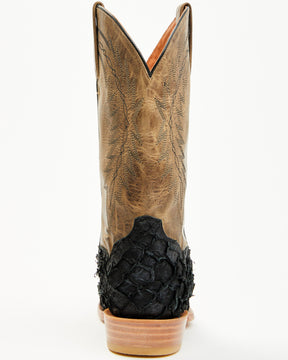 Cody James Vaqueras Exóticas Botas Western Pirarucu Masculinas - Biqueira Quadrada
