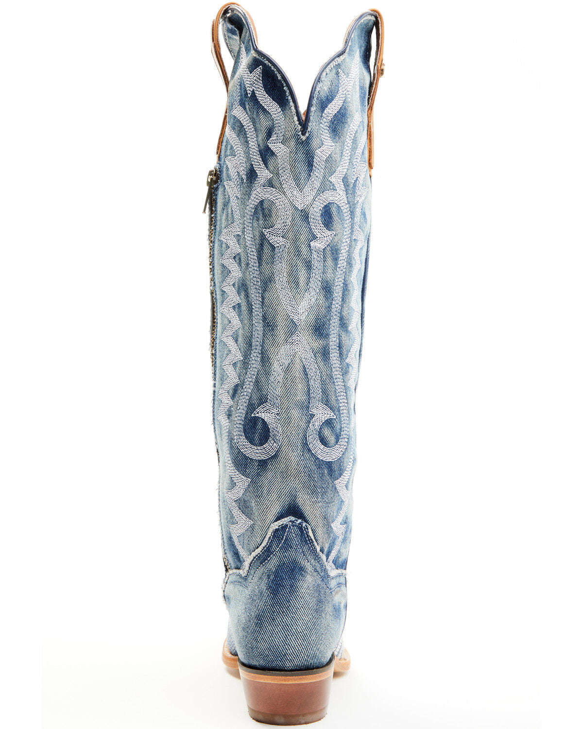 Botas Femininas Dan Post Denim Darlin Tall Western - Biqueira cortada