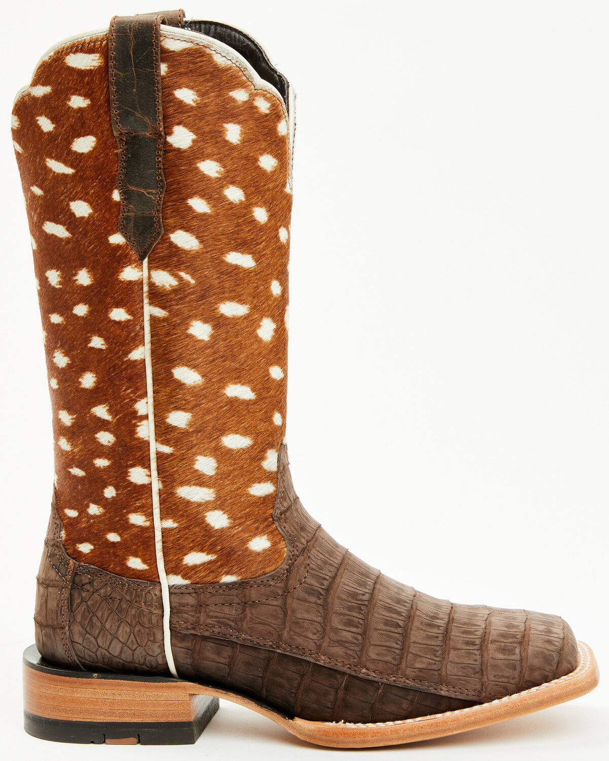 Botas Femininas Ariat Frontier Angelina Exotic Caiman Western - bico quadrado largo