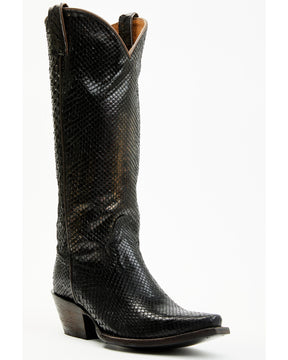 Botas Femininas Idyllwind Slay Exotic Python Tall Western - Biqueira Achatada