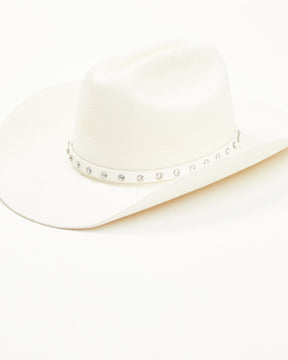 Chapéu Cowboy de lã com strass Feminino Wrangler
