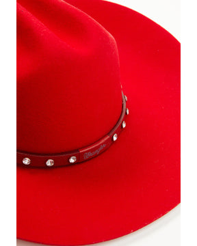 Chapéu Cowboy de lã com strass Feminino Wrangler