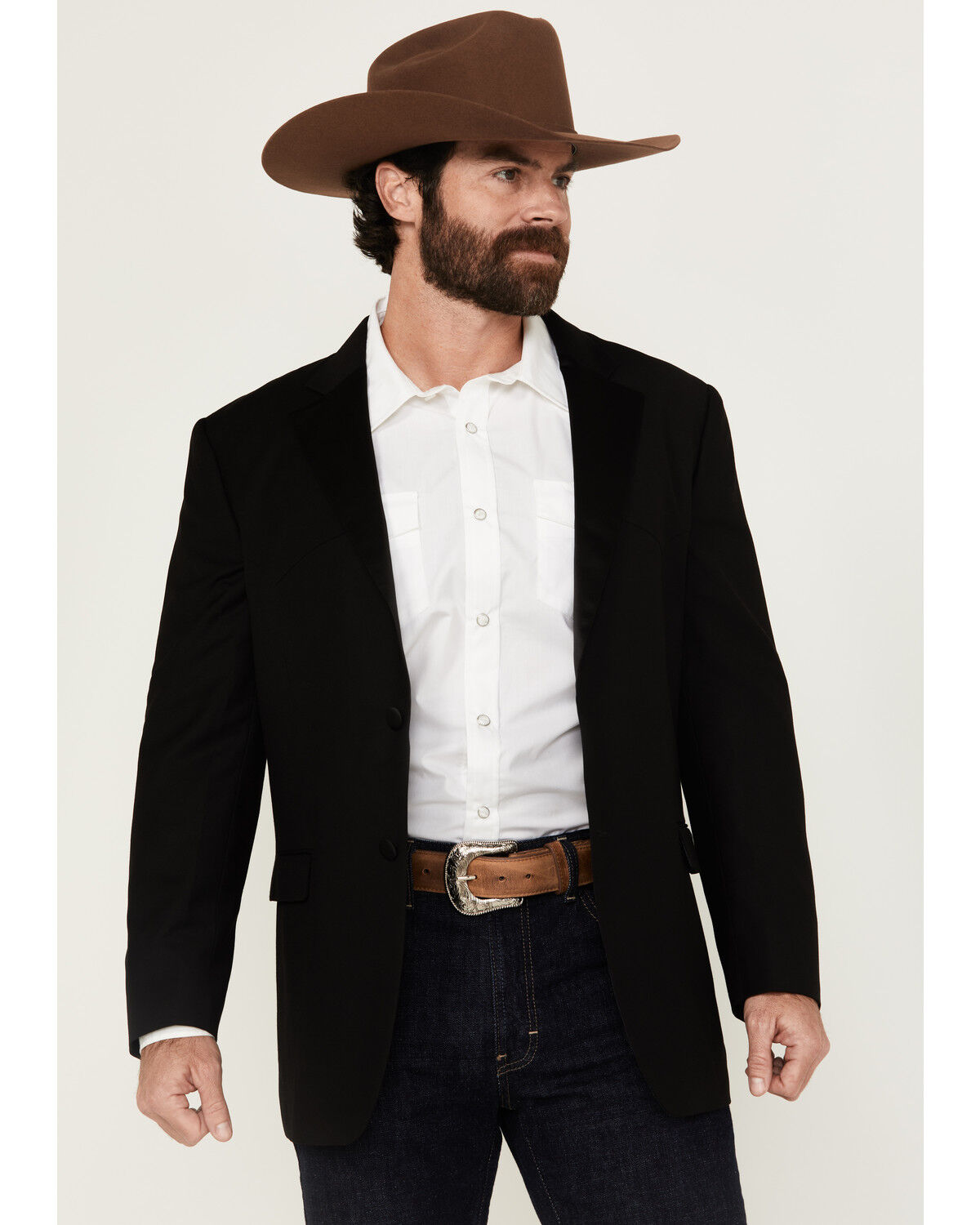 Cinto de couro liso masculino Cody James Black 1978™
