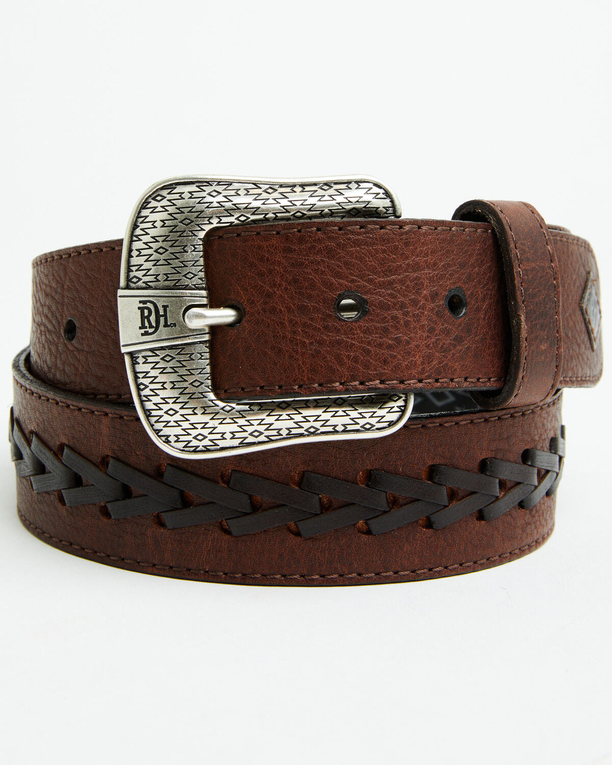 Cinto de couro masculino com ponto de flecha Red Dirt