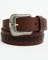 Cinto de couro masculino com ponto de flecha Red Dirt