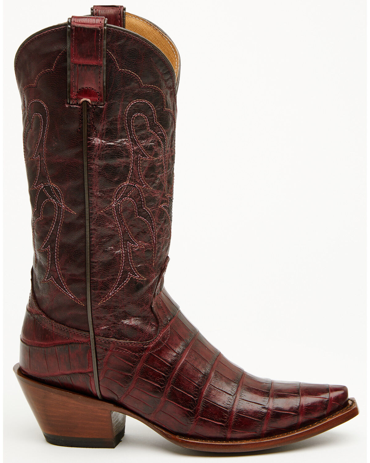 Botas Femininas Shyanne Aspen Exotic American Alligator Western - Biqueira Achatada