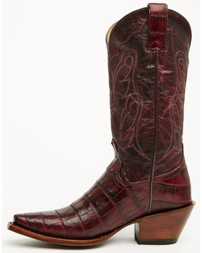 Botas Femininas Shyanne Aspen Exotic American Alligator Western - Biqueira Achatada