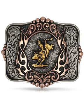 Fivela de cinto masculina Montana Silversmiths Code Of The West