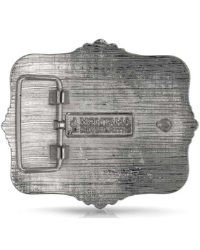 Fivela de cinto masculina Montana Silversmiths Code Of The West